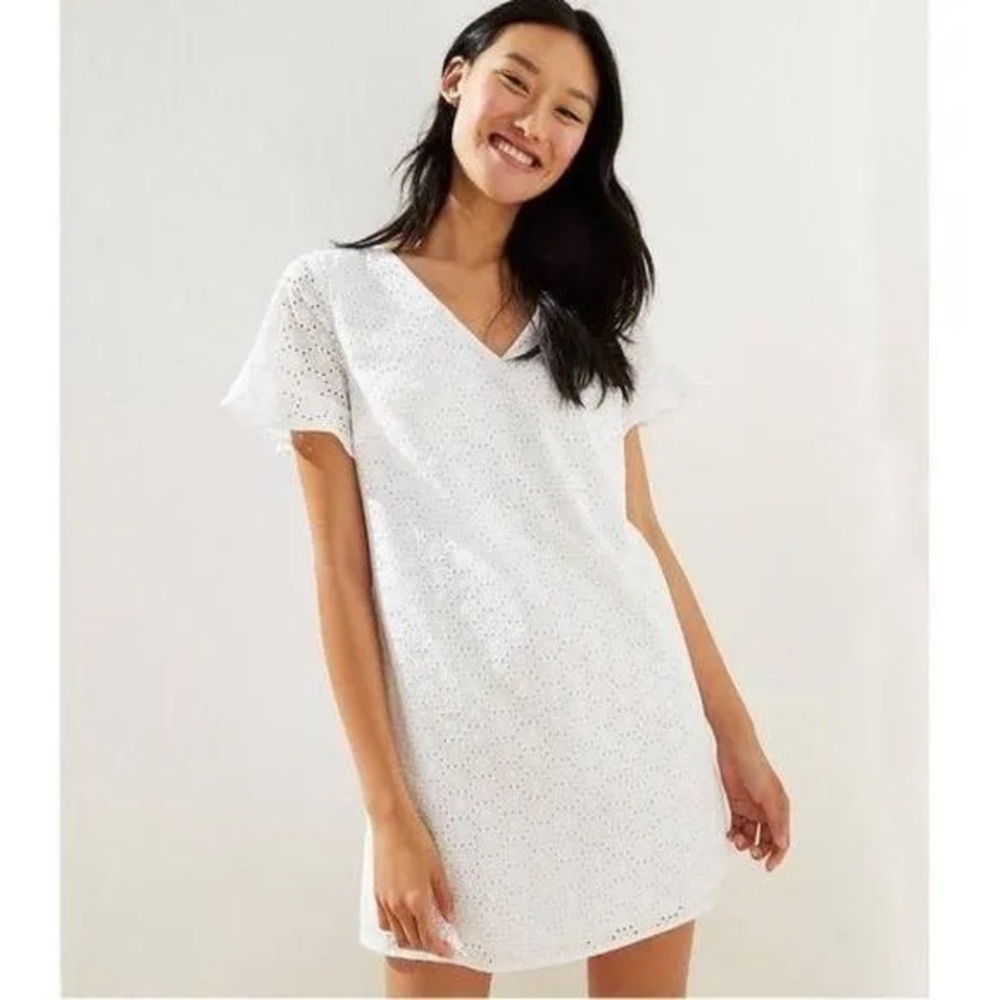 White Eyelet Dress